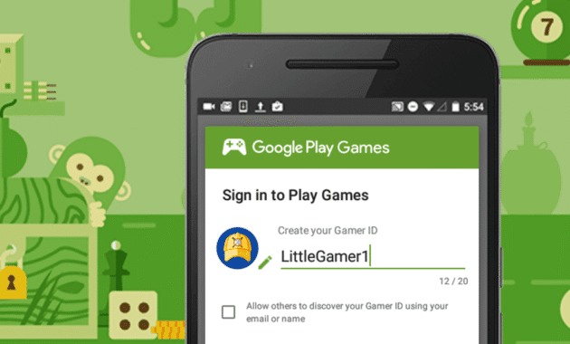 How to make gamer id in google play games