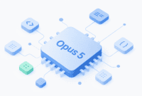 Claude Opus 5 benchmarks comparison with sky blue and mint accent